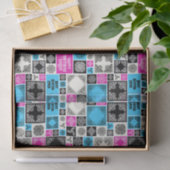 名前と人間関係の追加誕生日マゼンタとブルー 薄葉紙 (ギフト)