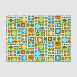 名前と人間関係誕生日オレンジと緑の追加 薄葉紙