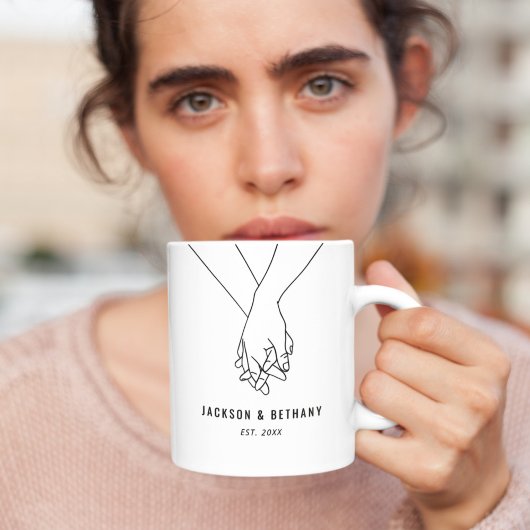 名前と付き合い始めた年 ペア コーヒーマグカップ
