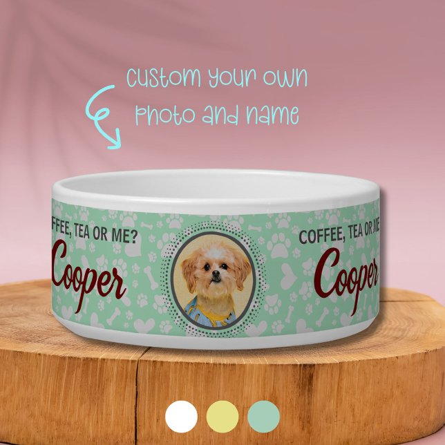 名前と写真が入ったユニークなセラミックペットフィーディングボウル ボウル (Now Your Dog May have Their Unique Bowl With Custom Photo and Name)