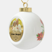 名前と写真と50周年記念 セラミックボールオーナメント (右)