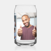 名前と写真のカスタム ガラス缶 (裏面)