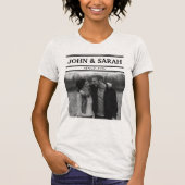 名前と写真の個人用設定 Tシャツ (正面)