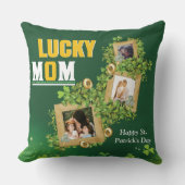 名前と写真をパーソナライズSt. Patrick'S Day Green クッション (正面)