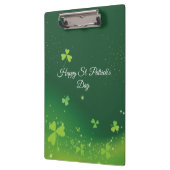 名前と写真をパーソナライズSt. Patrick'S Day Green クリップボード (左)