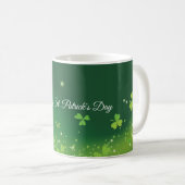 名前と写真をパーソナライズSt. Patrick'S Day Green コーヒーマグカップ (正面右)