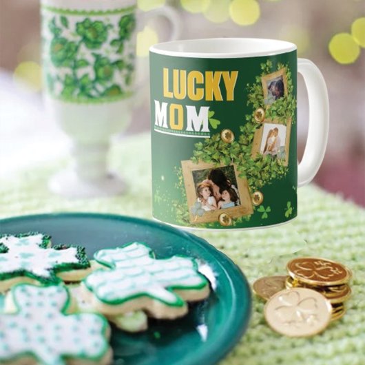 名前と写真をパーソナライズSt. Patrick'S Day Green コーヒーマグカップ