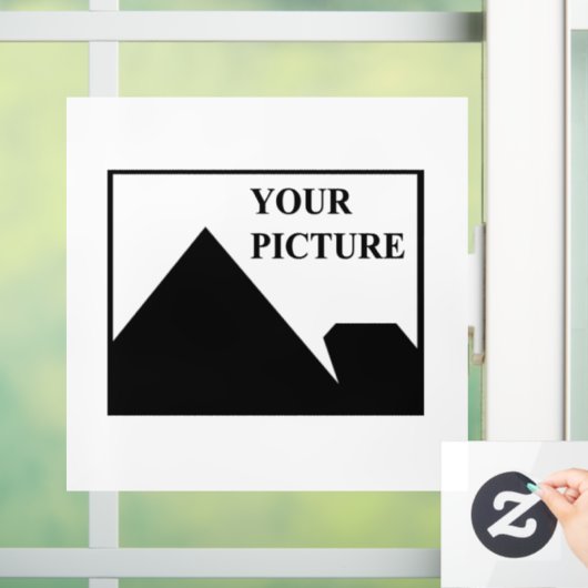 名前と写真を入れたビジネスカードを作成 ウィンドウサイン (ホーム)