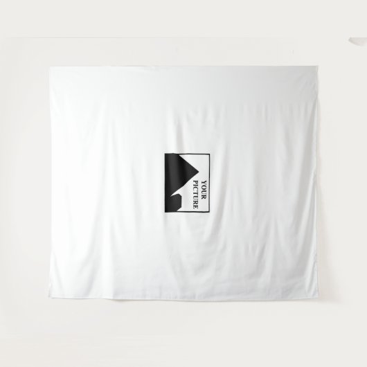 名前と写真を入れたビジネスカードを作成 タペストリー (正面(横))