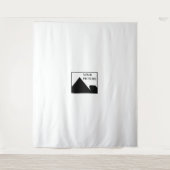 名前と写真を入れたビジネスカードを作成 タペストリー (正面)