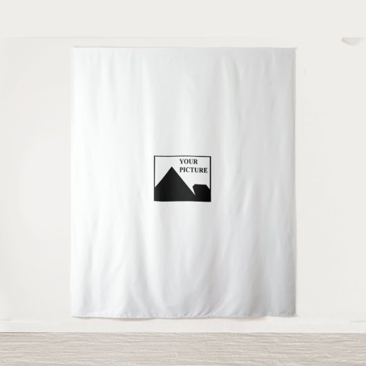 名前と写真を入れたビジネスカードを作成 タペストリー (正面)