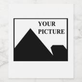 名前と写真を入れたビジネス名のカスタムギフト ワインラベル (シングルラベル)