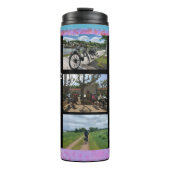 名前と写真コラージサーマルタンブラー タンブラー (正面)