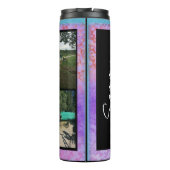 名前と写真コラージサーマルタンブラー タンブラー (裏面)