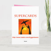 名前と写真ハート枠の追加 カード (裏面)