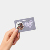 名前と写真付きの個別療法ペットID バッジ (手持ち)