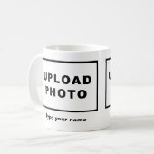 名前と写真(ホワイトマグカップ) コーヒーマグカップ (正面左)