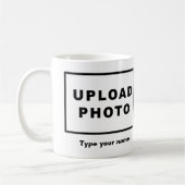 名前と写真(ホワイトマグカップ) コーヒーマグカップ (左)