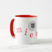 名前と写真 マグカップ (正面左)