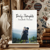 名前と写真「Daily Thoughts」ジャーナルの挿入/ ノートブック