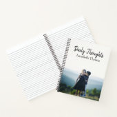 名前と写真「Daily Thoughts」ジャーナルの挿入/ ノートブック (内部)