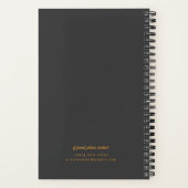 名前と名の付いた素晴らしい世界連絡球 ノートブック (裏面)