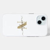 名前と名前のイニシャルをカスタマイズ Case-Mate iPhoneケース (裏面 (横))