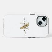 名前と名前のイニシャルをカスタマイズ iPhone 15ケース (裏面横)