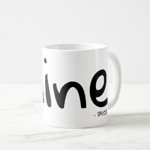 名前と名前入りな鉱山 コーヒーマグカップ