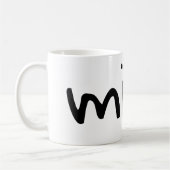 名前と名前入りな鉱山| コーヒーマグカップ (左)