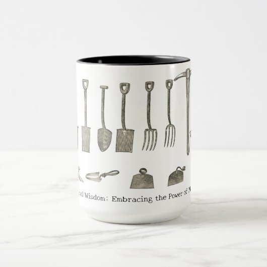 名前と大きなマグカップのガーデニング マグカップ (中央)