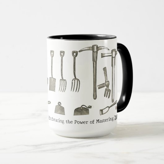 名前と大きなマグカップのガーデニング マグカップ (正面右)