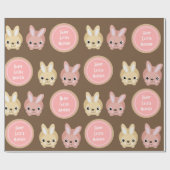 名前と大事な行事のカスタマイズ ラッピングペーパー (フラット)