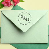 名前と姓カスタム差出人住所ゴム印 セルフインキングスタンプ