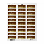 名前と姓（自宅のオフィスの住所は茶色） ラベル (フルシート)