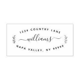 名前と差出人住所の自動手書きスタンプ セルフインキングスタンプ