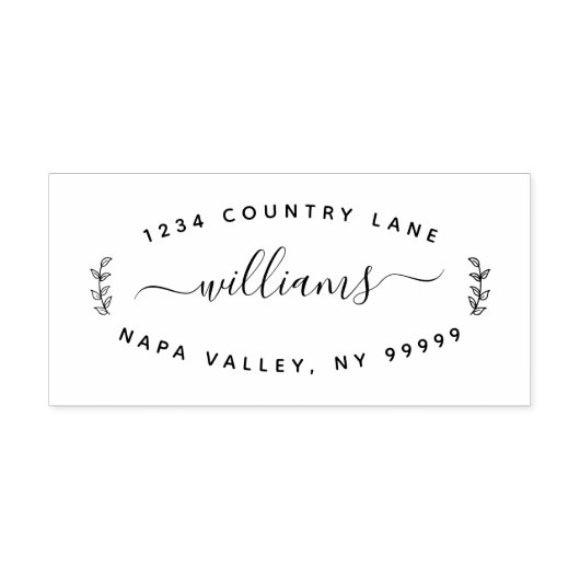 名前と差出人住所の自動手書きスタンプ セルフインキングスタンプ (デザイン)