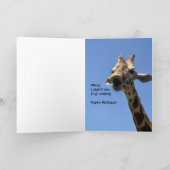 名前と年おもしろい齢のカスタマイズ可能な誕生日カード カード (内部)