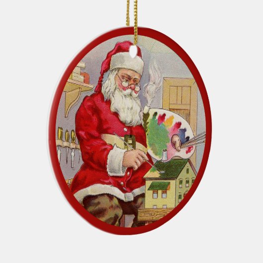 名前と年のヴィンテージをパーソナライズするワークショップ セラミックオーナメント (右)