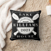 名前と年の追加 |レイクハウス クッション (ブランケット)