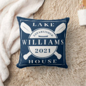 名前と年の追加 |レイクハウス クッション (ブランケット)