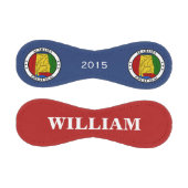 名前と年をカスタマイズ可能なアラバマ印鑑 野球ボール (パネル)