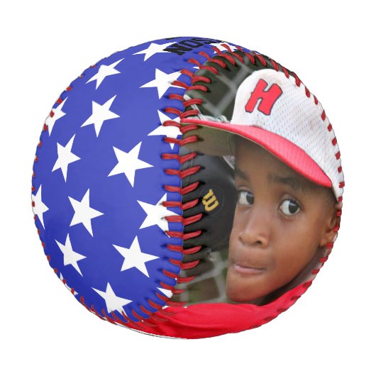 名前と年を含むパーソナルフォト野球 野球ボール (アングル)