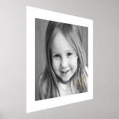 名前と年を持つ家族の金ゴールドまたは銀 箔ポスター (レイダウン)