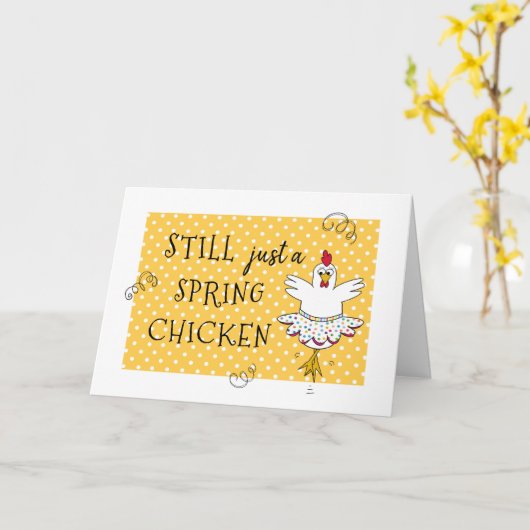 名前と年齢のおもしろいハッピーバースデーグリーティングカードの追加 カード (黄色い花)