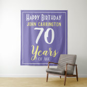 名前と年齢 70 歳の誕生日 タペストリー (インサイチュ)