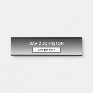 名前と役職のタイトルをこのビジネスに追加 サインプレート