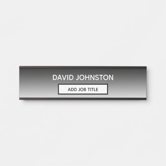 名前と役職のタイトルをこのビジネスに追加 サインプレート (正面)