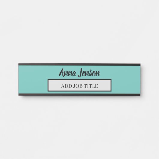 名前と役職のタイトルをこのビジネスに追加 サインプレート (正面)