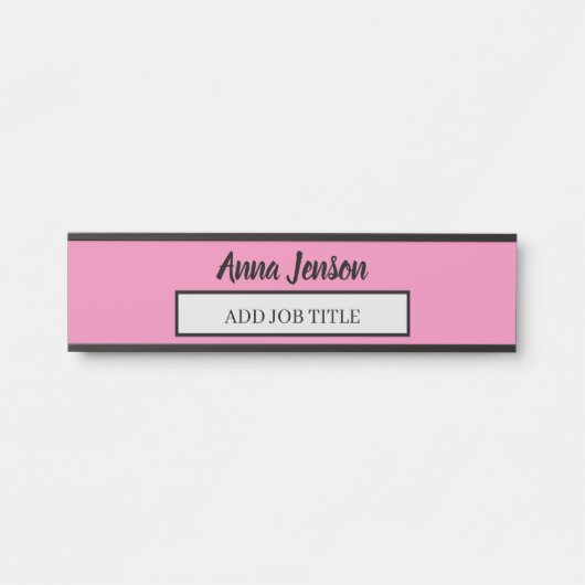 名前と役職のタイトルをこのビジネスに追加 サインプレート (正面)